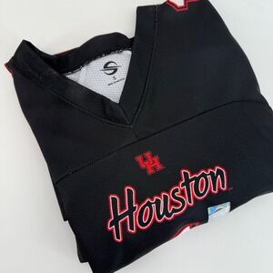 Houston Cougars Football Jersey  #1 Black Red Youth Size S Officially Licensed